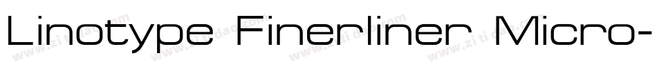 Linotype Finerliner Micro字体转换